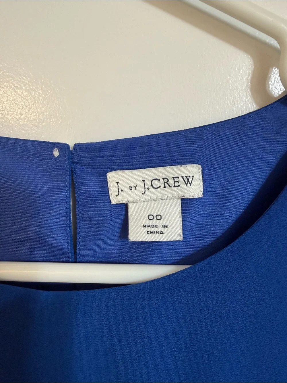 J. Crew Royal Blue Flutter Sleeve Blouse